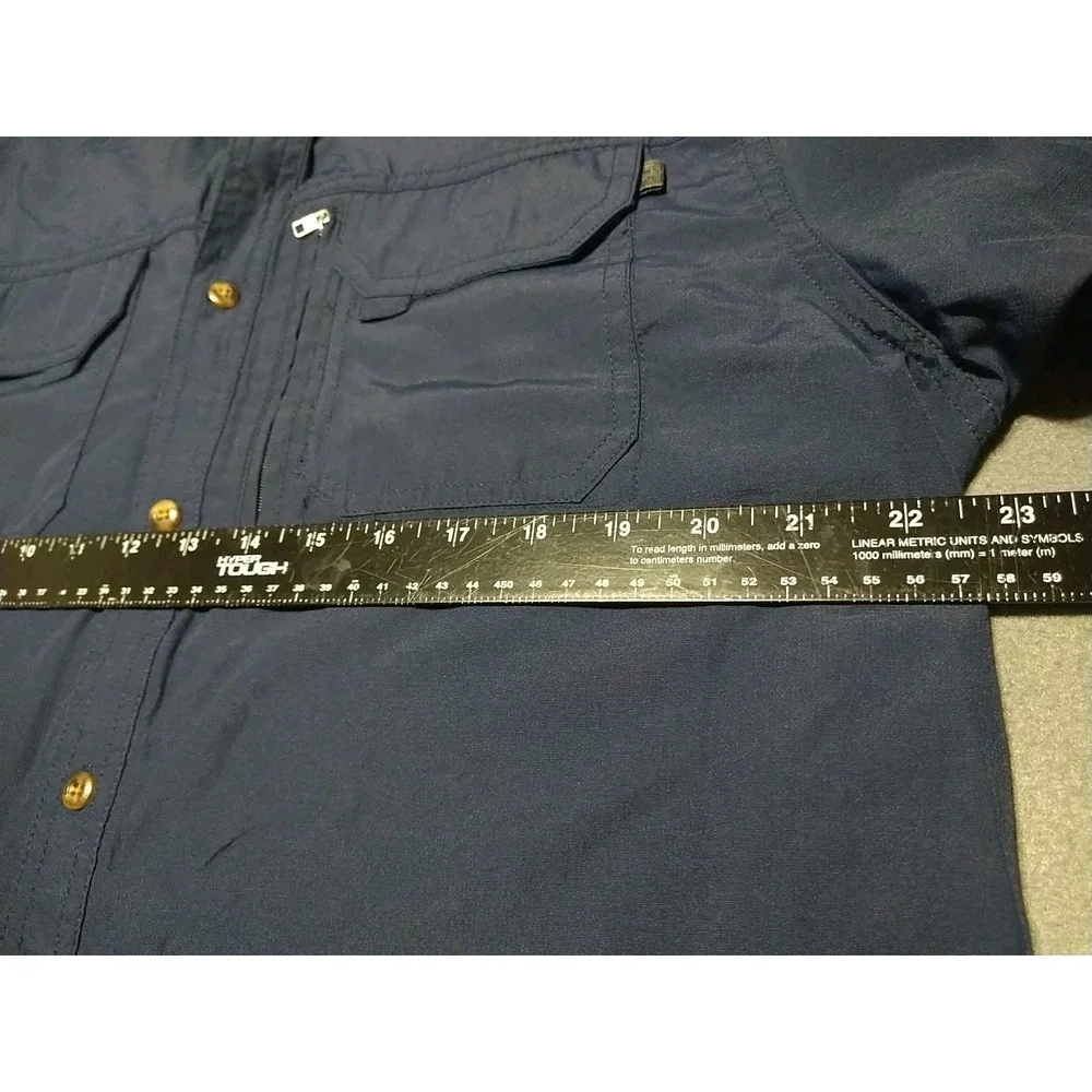 Field & Stream Fishing‎ Shirt Men L Blue Boating Short Sleeve Outdoor Quick Dry